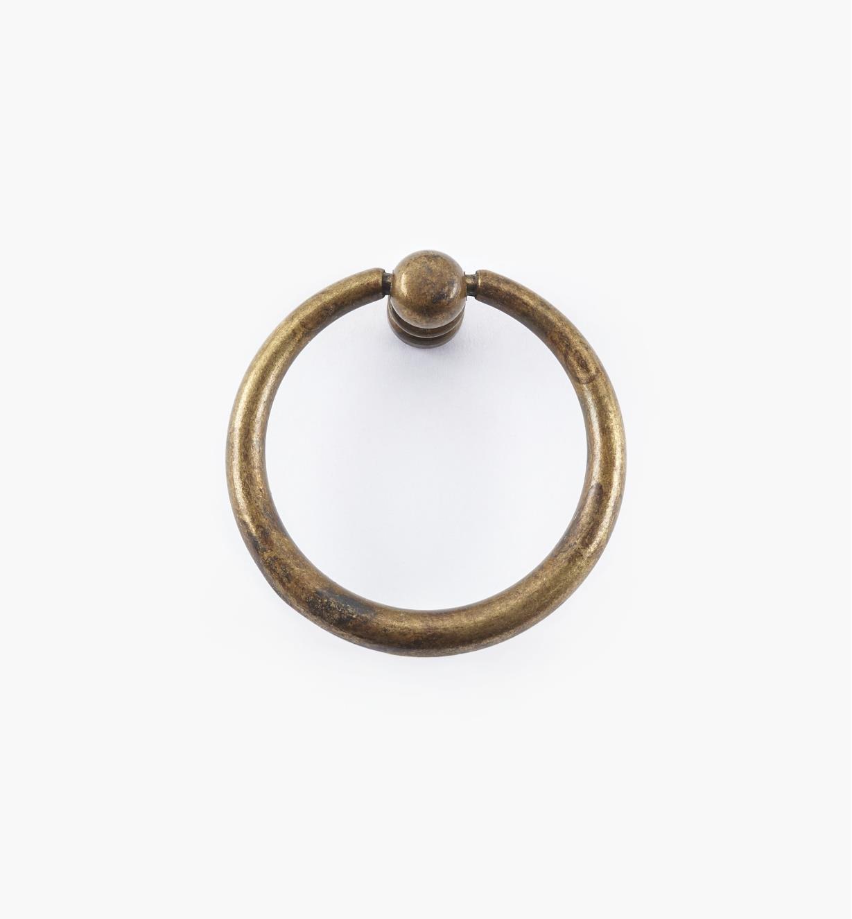 01A2324 - Poignée à anneau fuselé simple, 50 mm x 52 mm