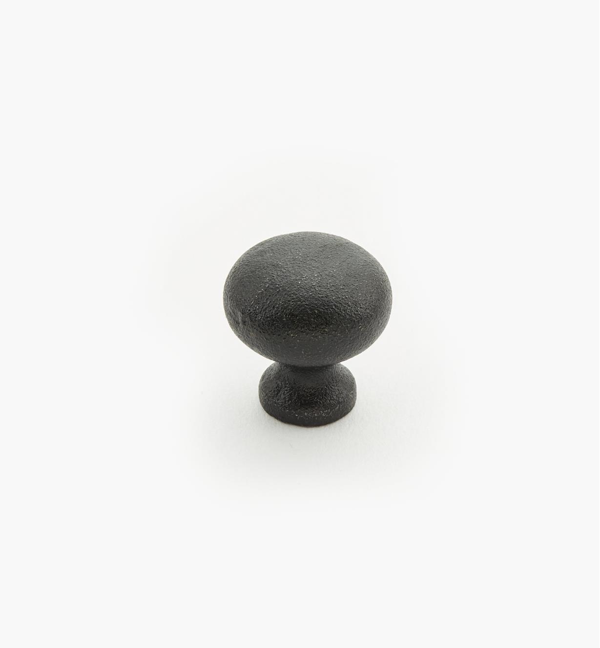01W9602 - Petit bouton classique en acier coulé, 3/4 po x 3/4 po
