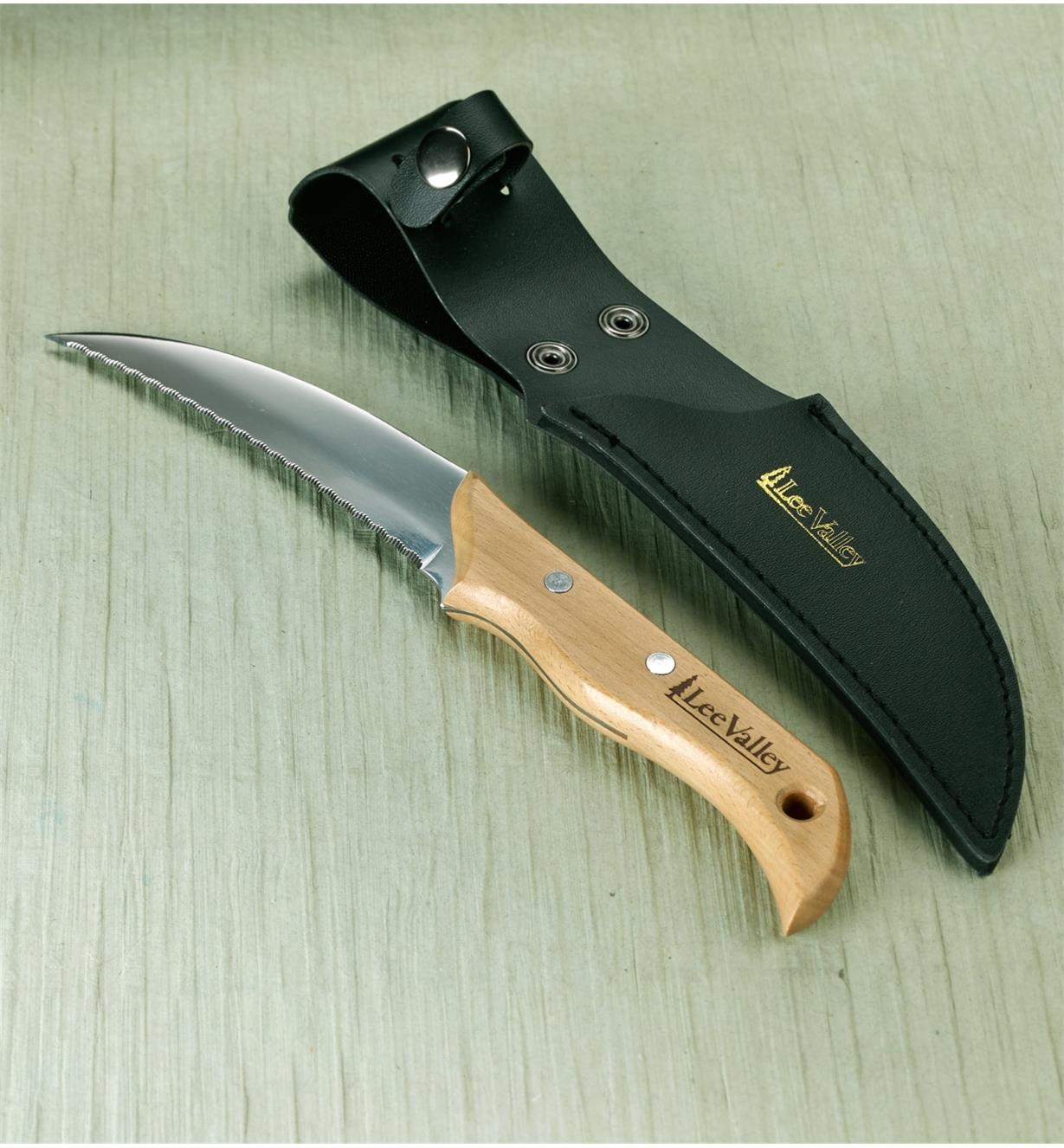 BL142 - Couteau coupe-racines Lee Valley avec étui