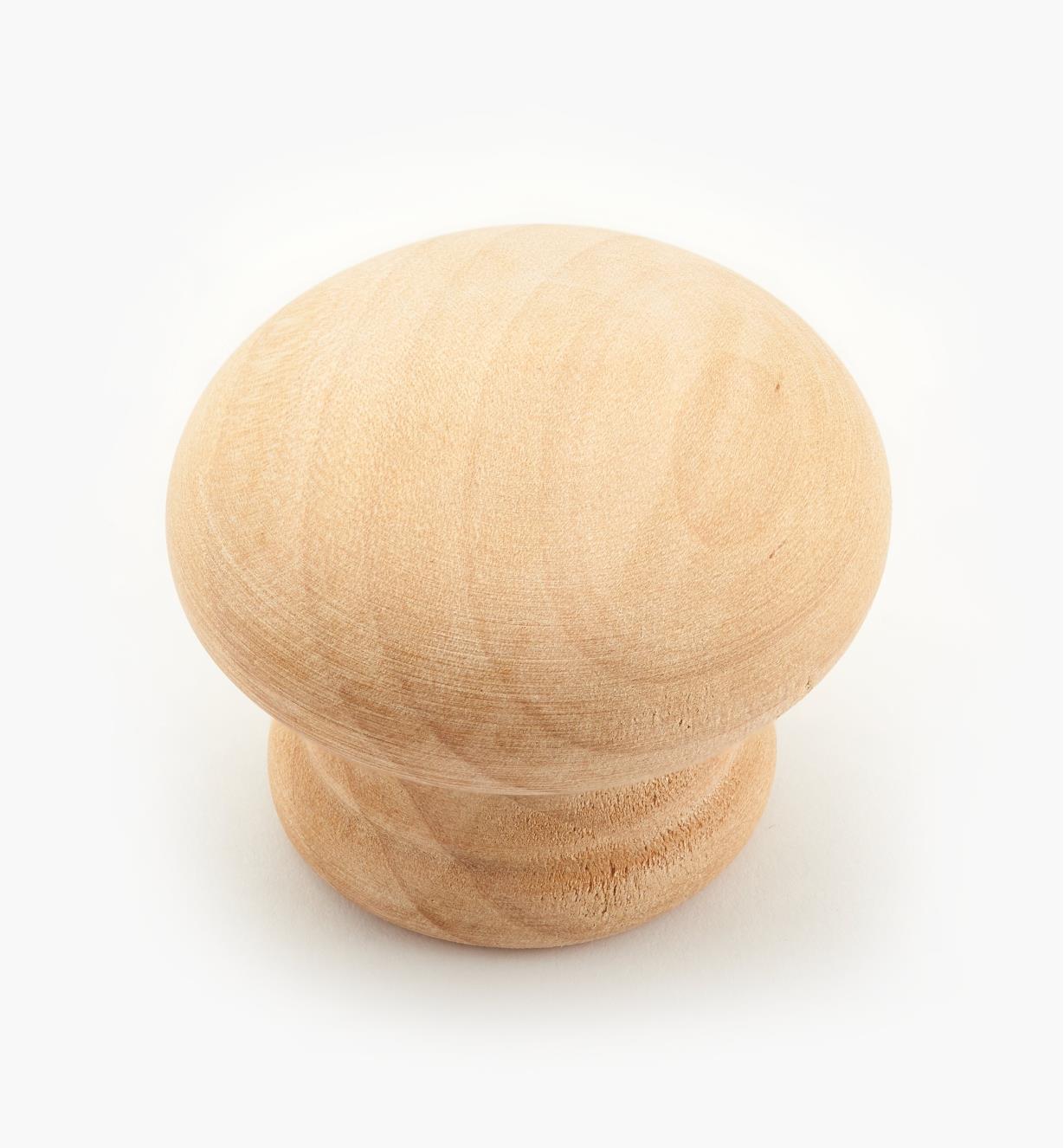 02G1015 - 1 3/4" x 1 5/16" Maple Side Grain Knob