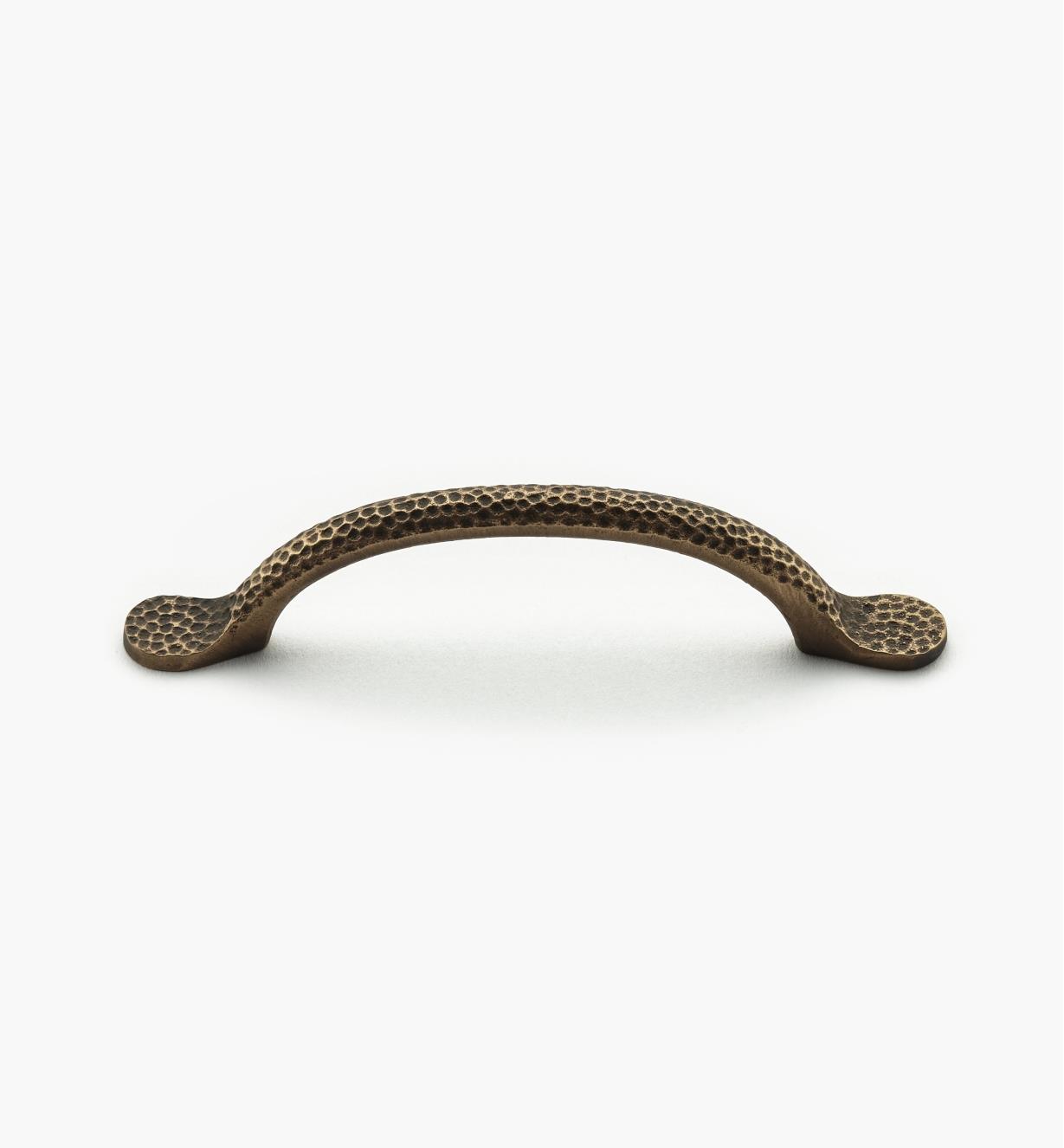 02G0230 - Poignée en bronze coulé de 96 mm, bronze antique