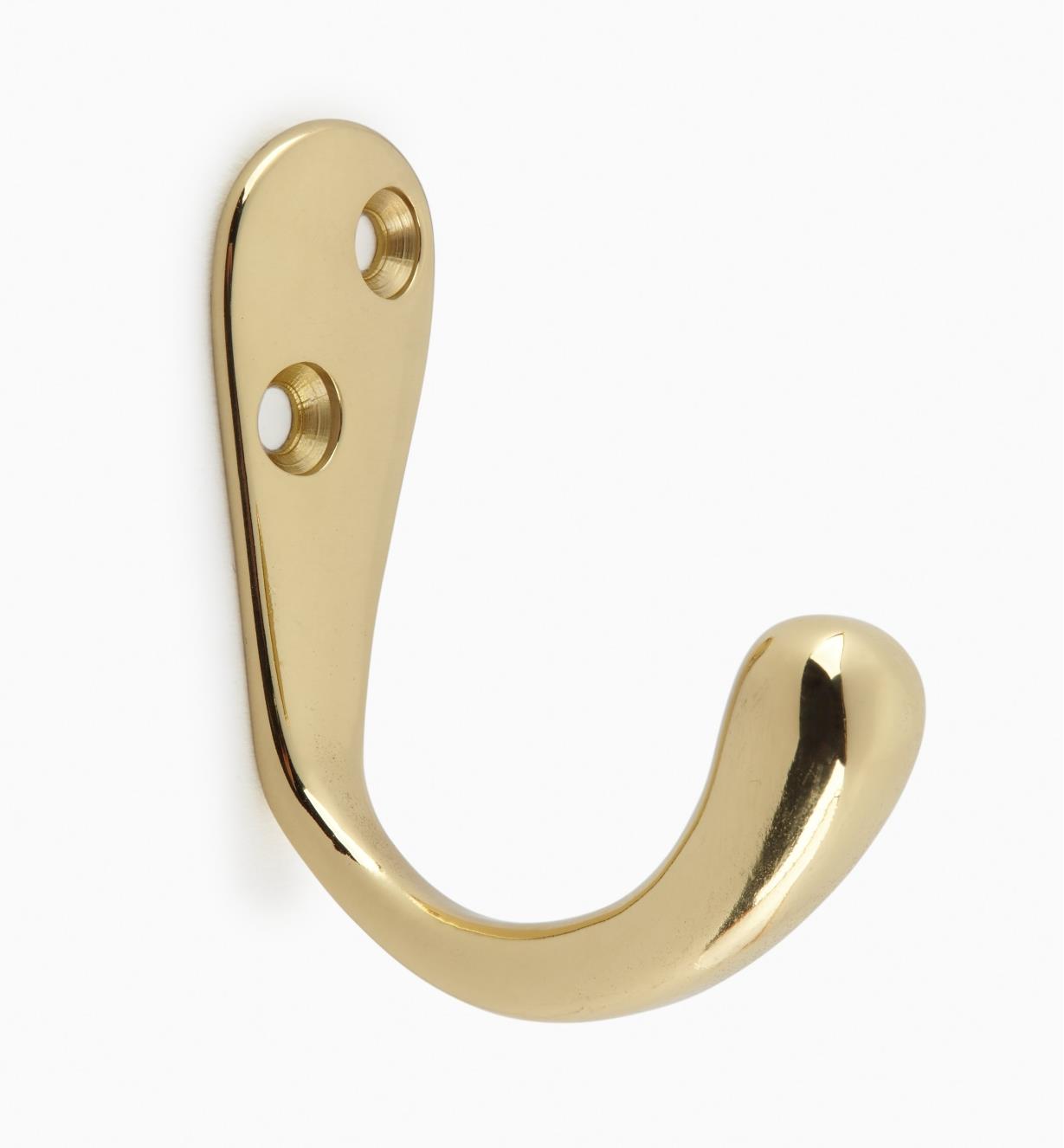 00W8504 - Polished Brass Hook
