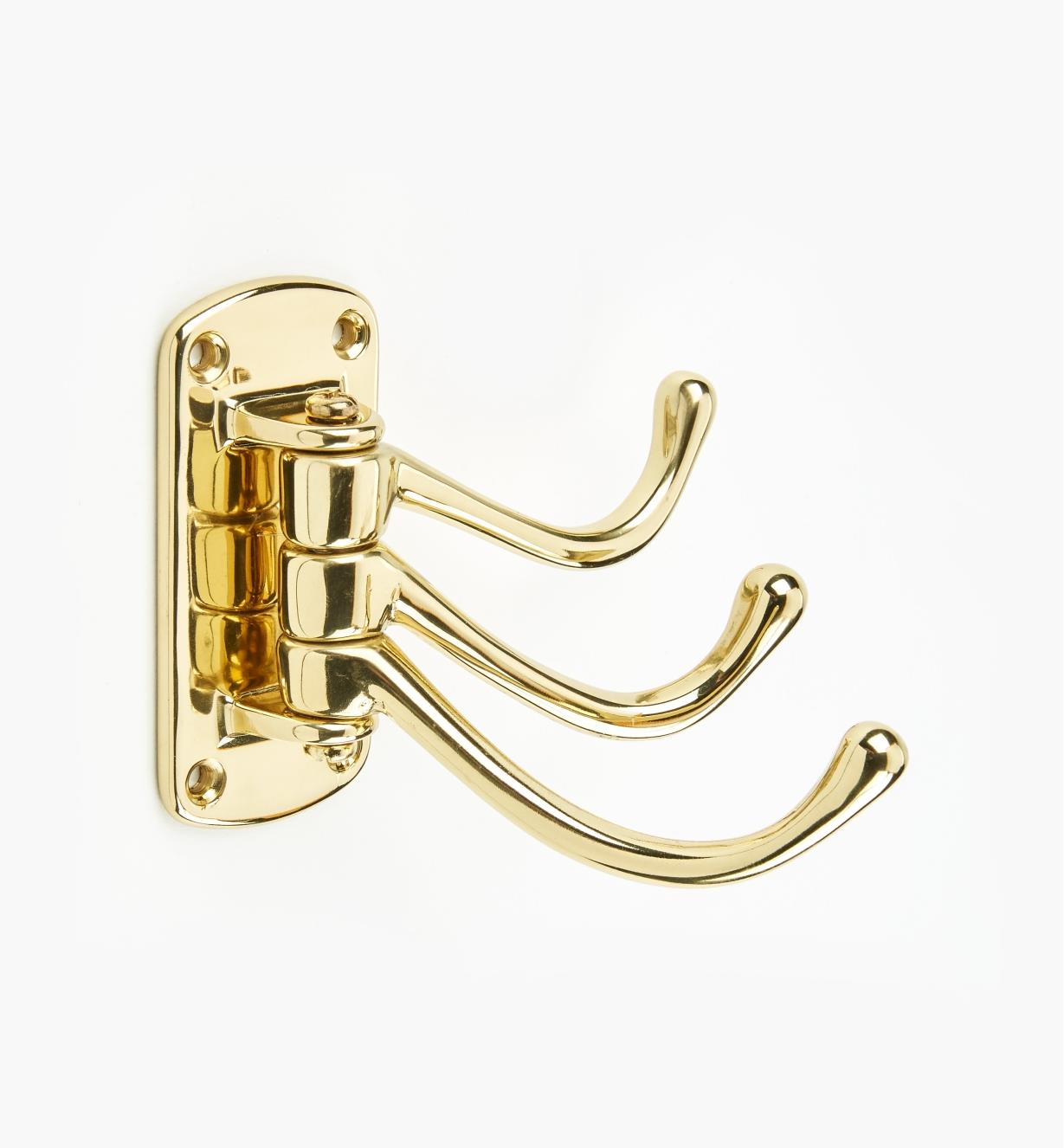 00W8620 - Small Polished Brass Hook