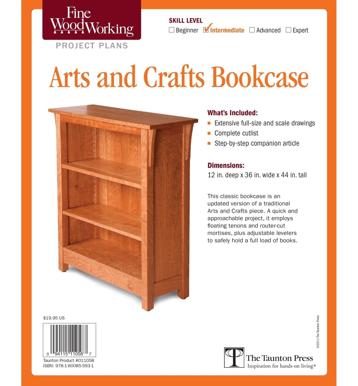 Arts And Crafts Bookcase Plan Lee Valley Tools