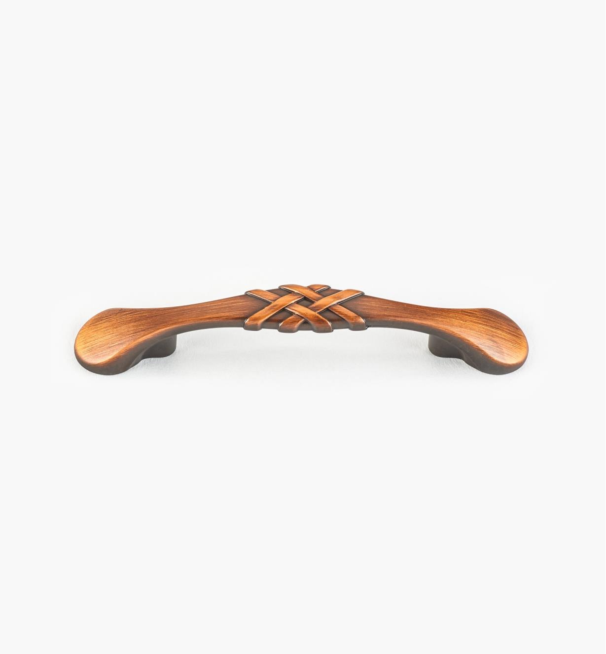 01W0633 - 3" Brushed Antique Copper Ribbon Handle