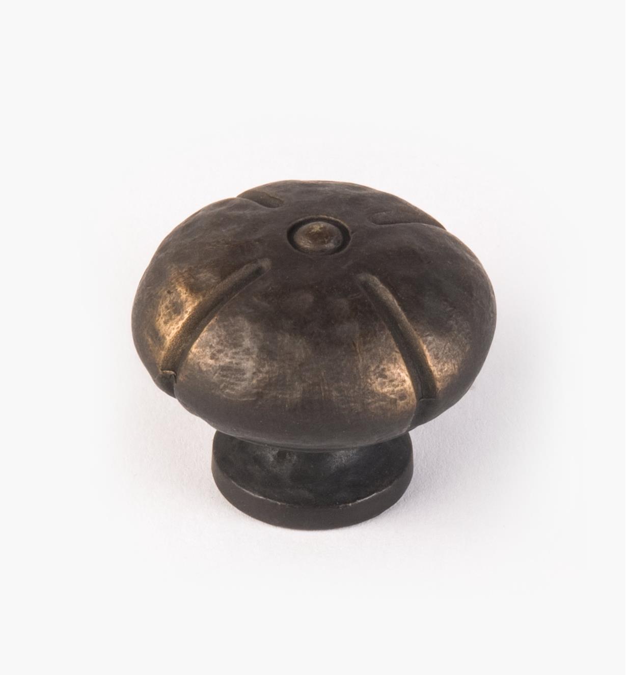 02A5170 - Bouton rond, série Sienne classique, fini bronze antique, 1 3/8 po