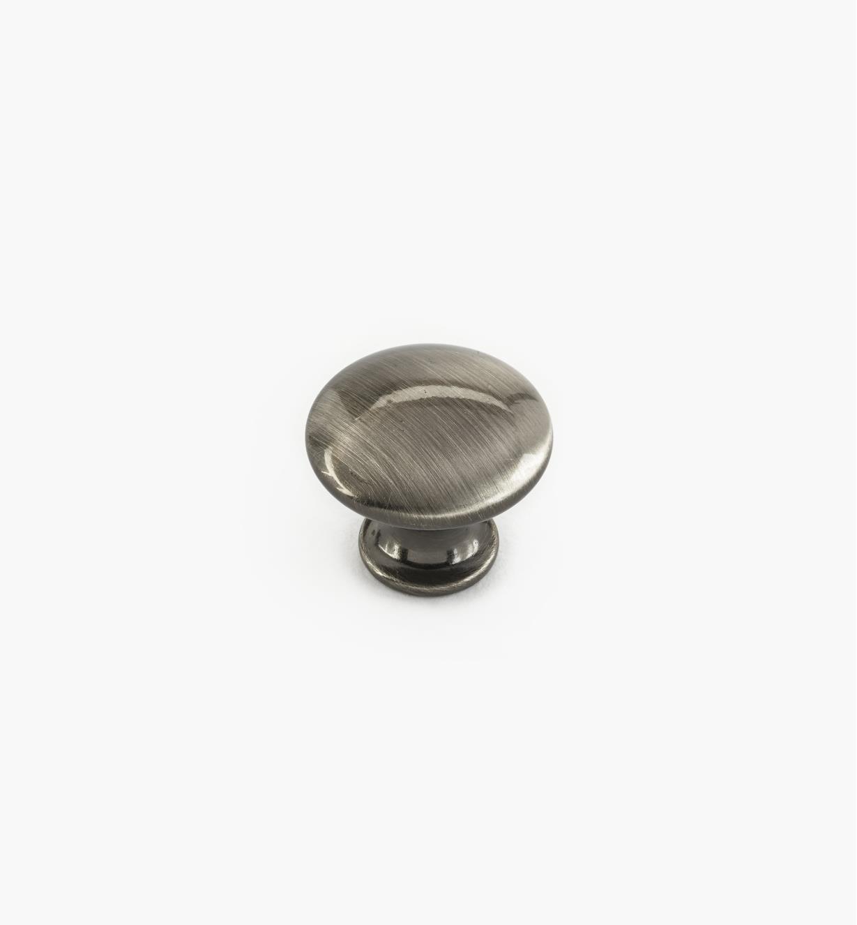 02W4363 - 3/4" x 5/8" Brushed Black Nickel Knob