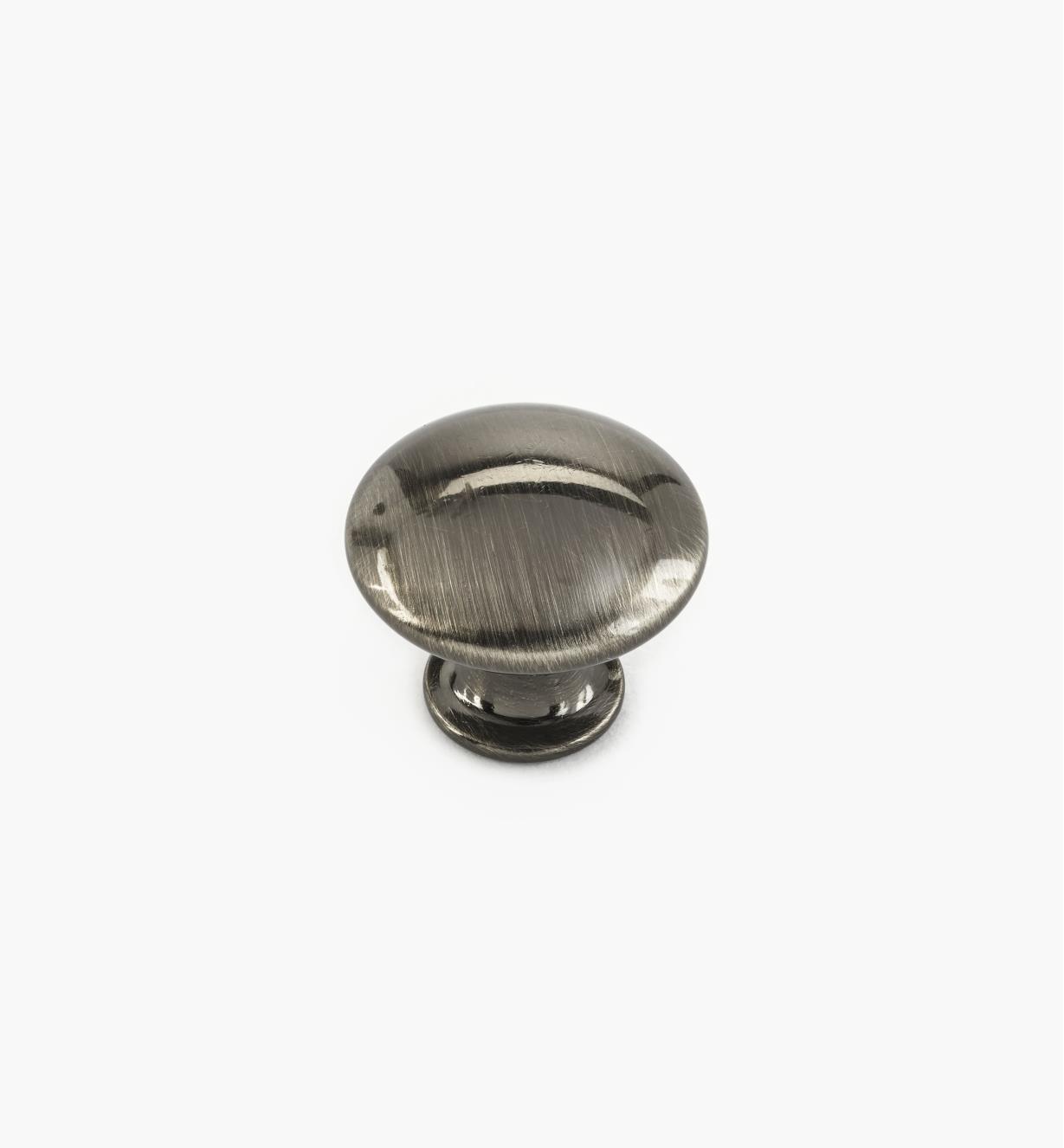 02W4364 - 7/8" x 3/4" Brushed Black Nickel Knob