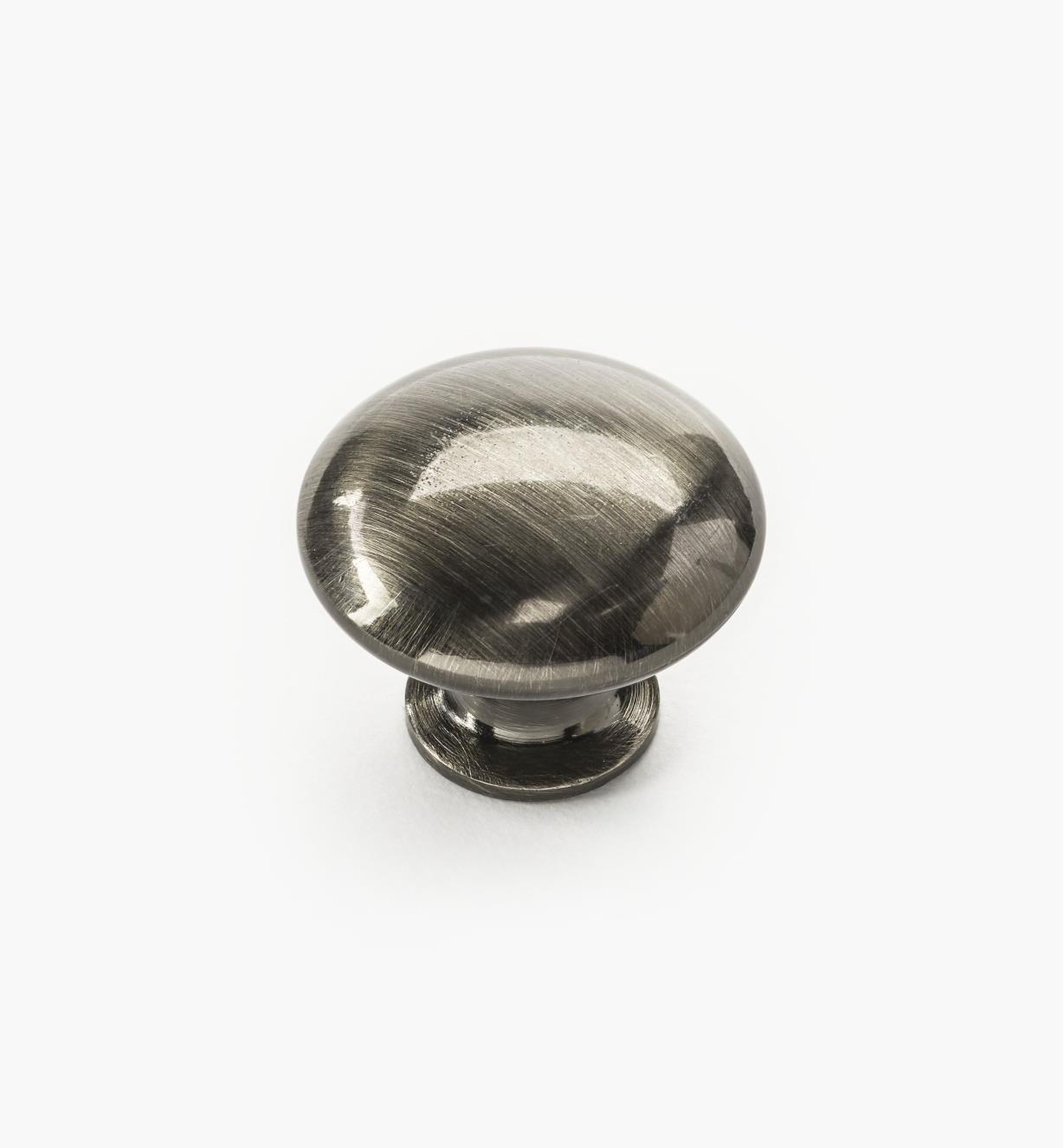 02W4366 - 1 1/8" x 7/8" Brushed Black Nickel Knob