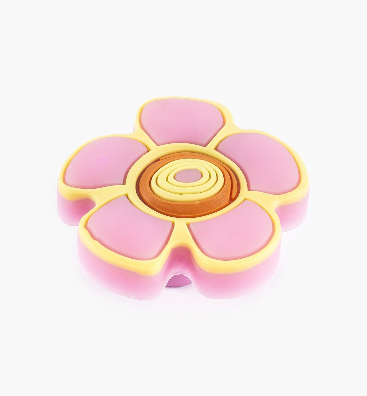 00W5616 - Bouton fleur rose