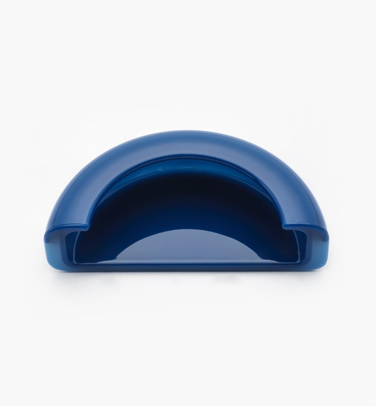 01W4136 - Poignée demi-ronde encastrée, bleu, 90 mm