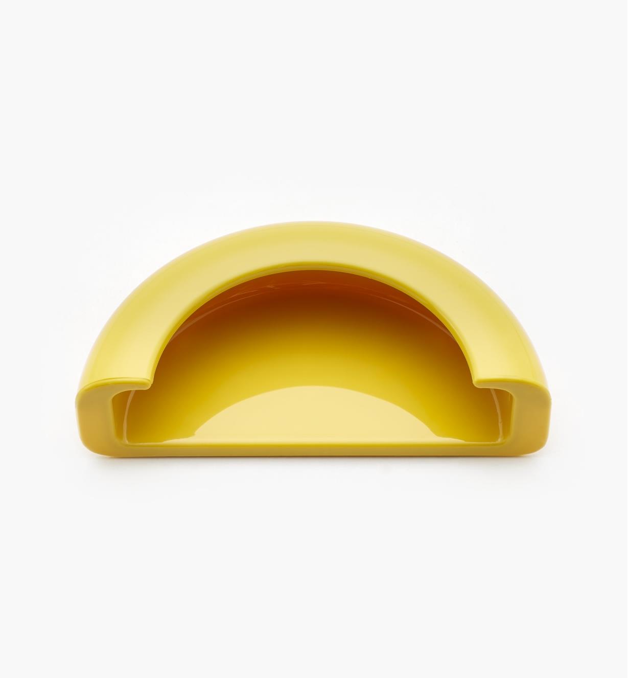 01W4137 - Poignée demi-ronde encastrée, jaune, 90 mm