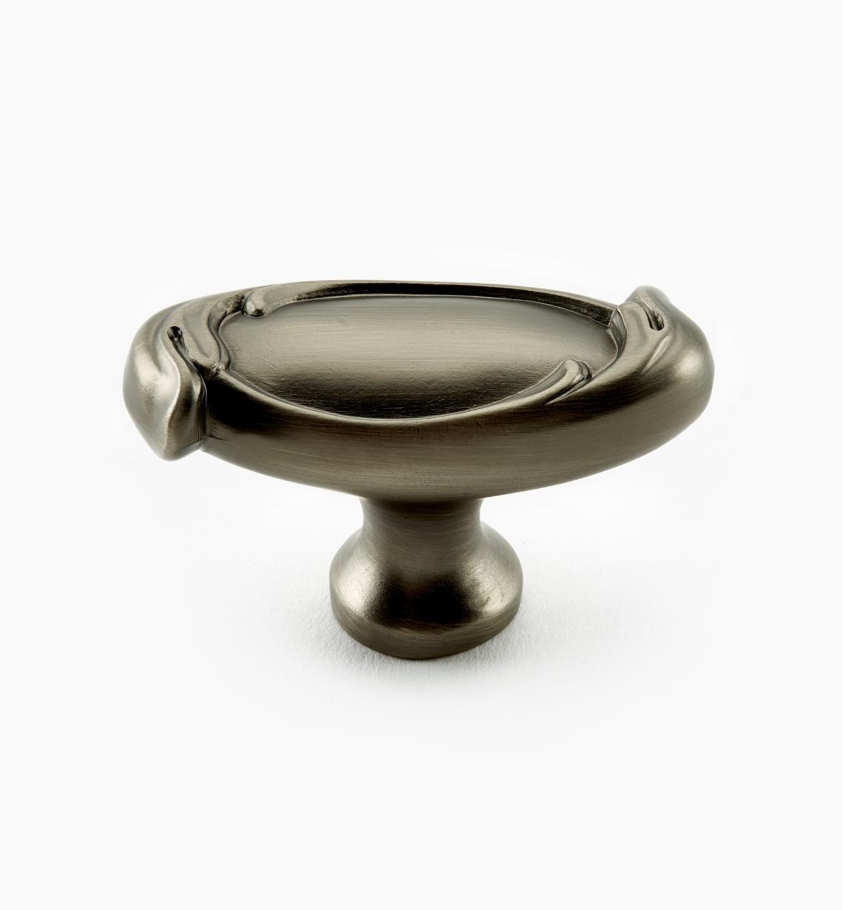 02A5261 - 2" x 15/16" Antique Nickel Oval Knob