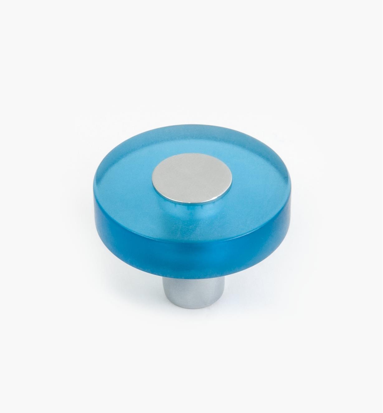 01W1141 - Malaga Hardware, Blue Round Knob