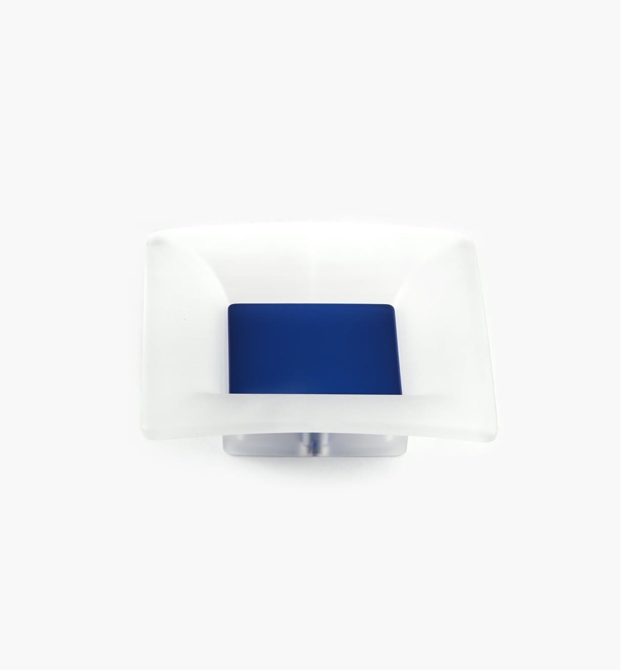 00W5412 - Poignée carrée, 32 mm, série Bungee, bleu