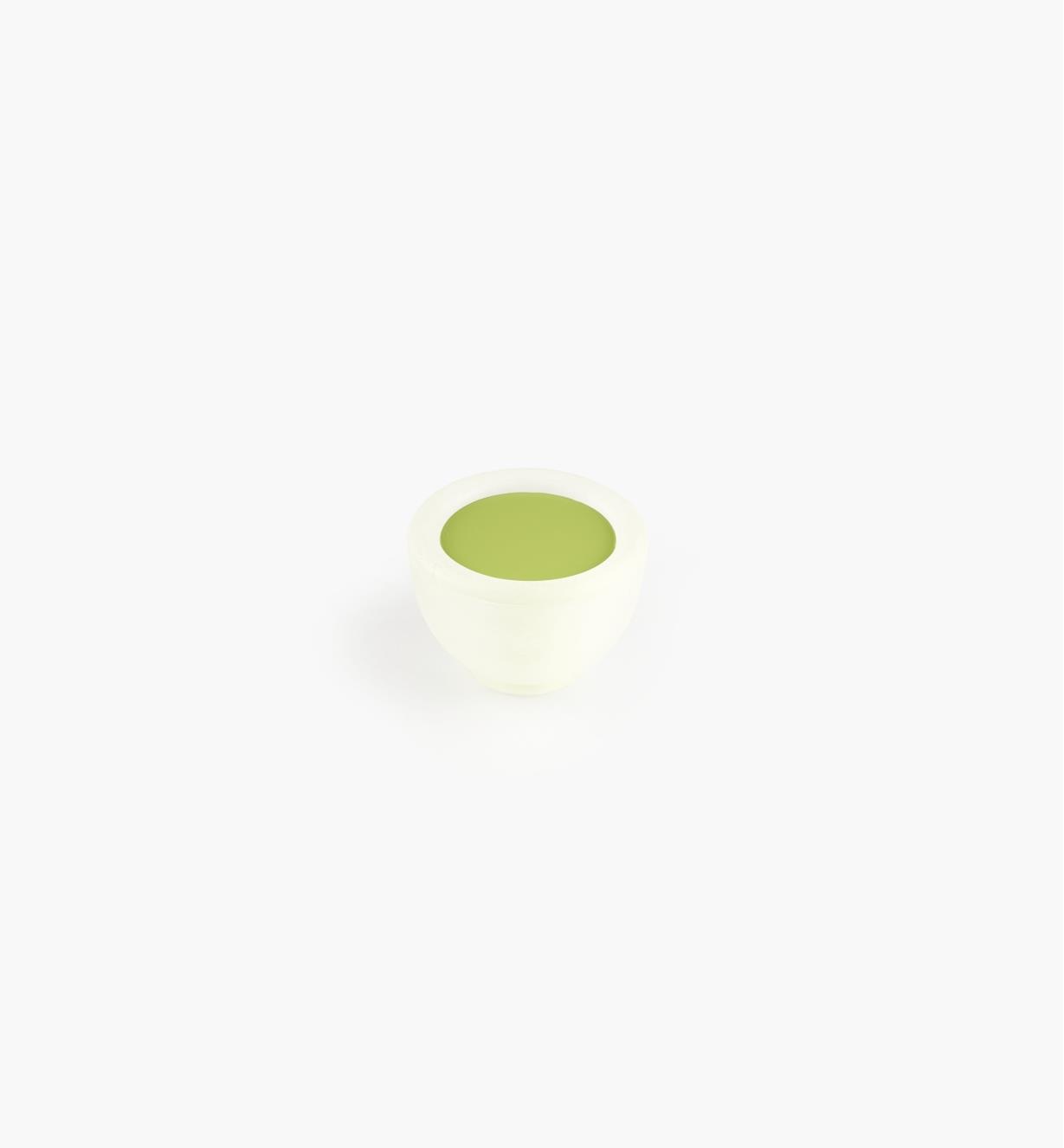 00W5420 - Bouton rond, 35 mm, série Bungee, vert-jaune