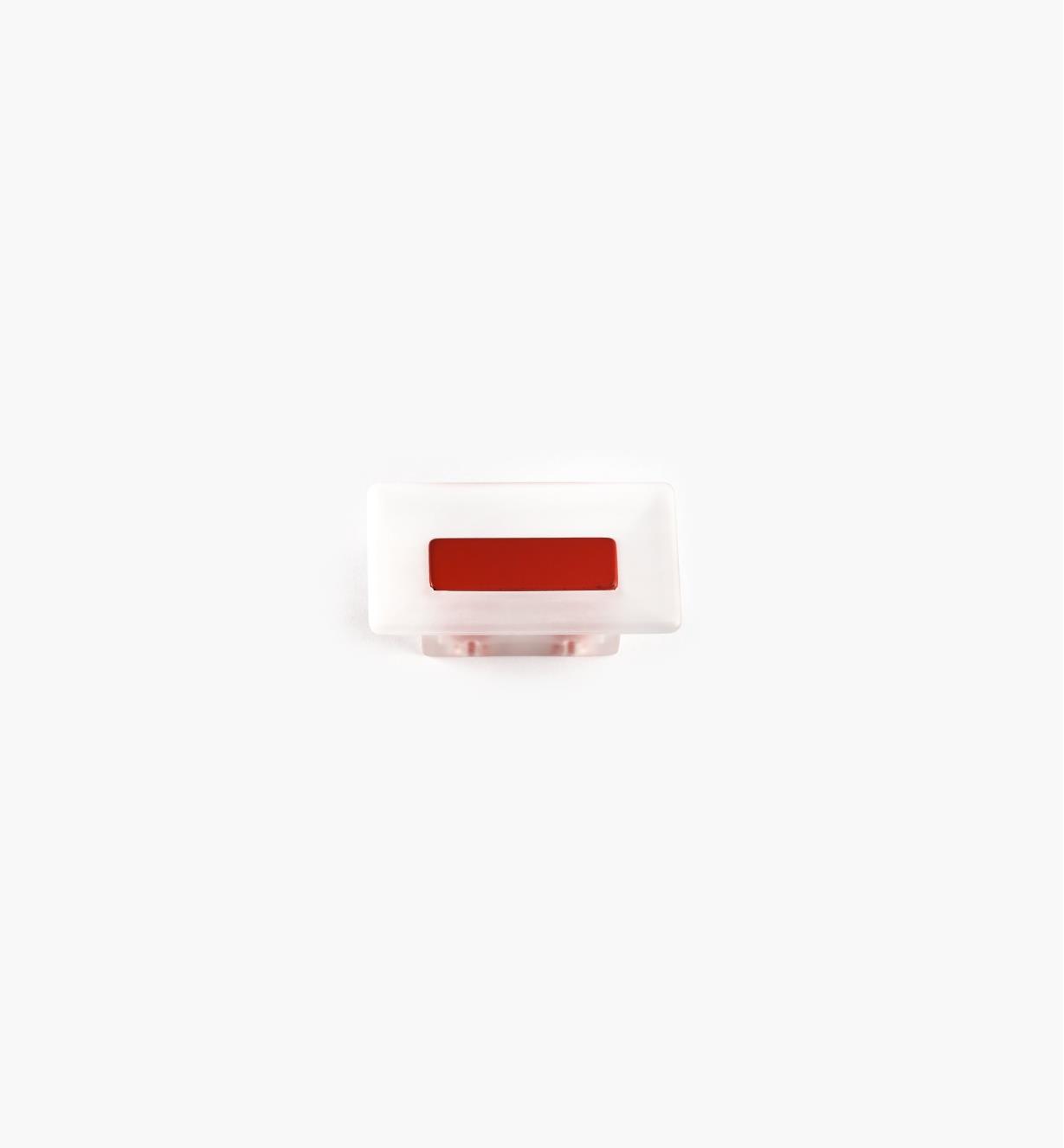 00W5431 - Bouton rectangulaire, 16 mm, série Bungee, rouge