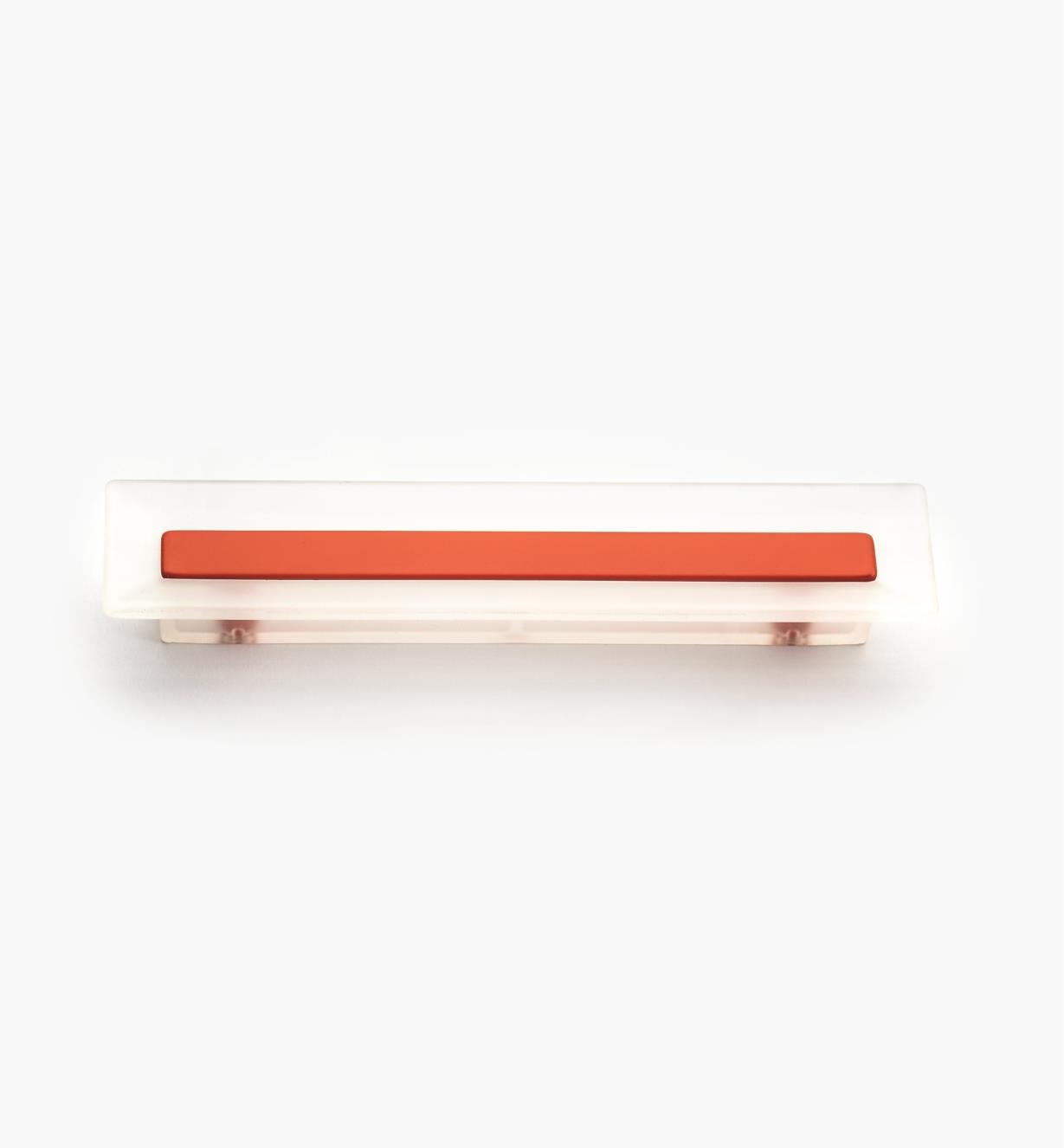 00W5433 - Poignée rectangulaire, 96 mm, série Bungee, rouge