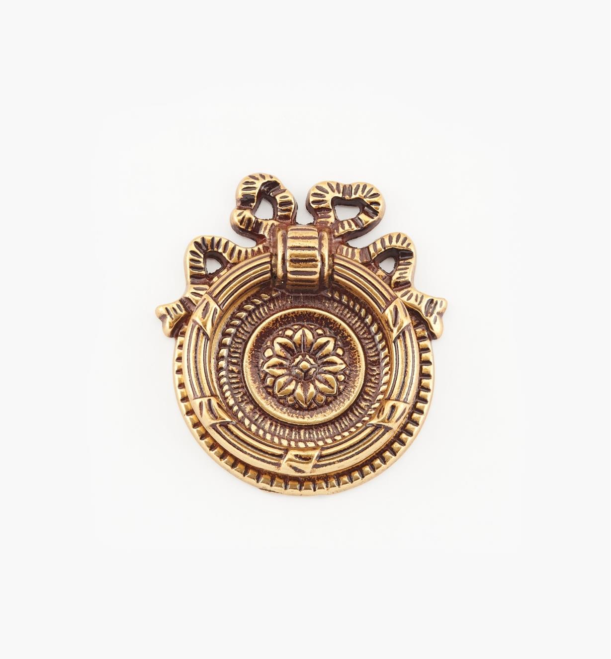 01A6572 - Poignée à anneau de 52 mm, quincaillerie Louis XVI, série VII