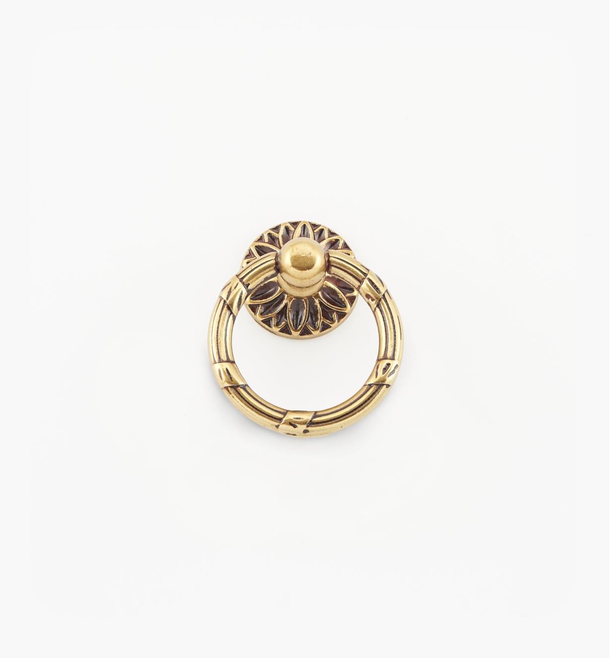 01A7401 - Poignée à anneau de 34 mm,quincaillerie Louis XVI, série VI