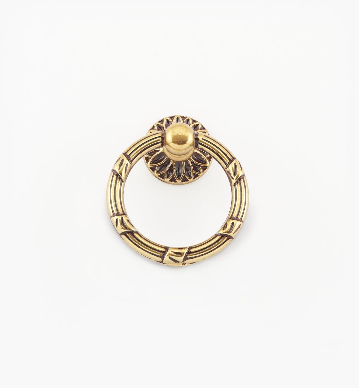 01A7402 - Poignée à anneau de 42 mm,quincaillerie Louis XVI, série VI