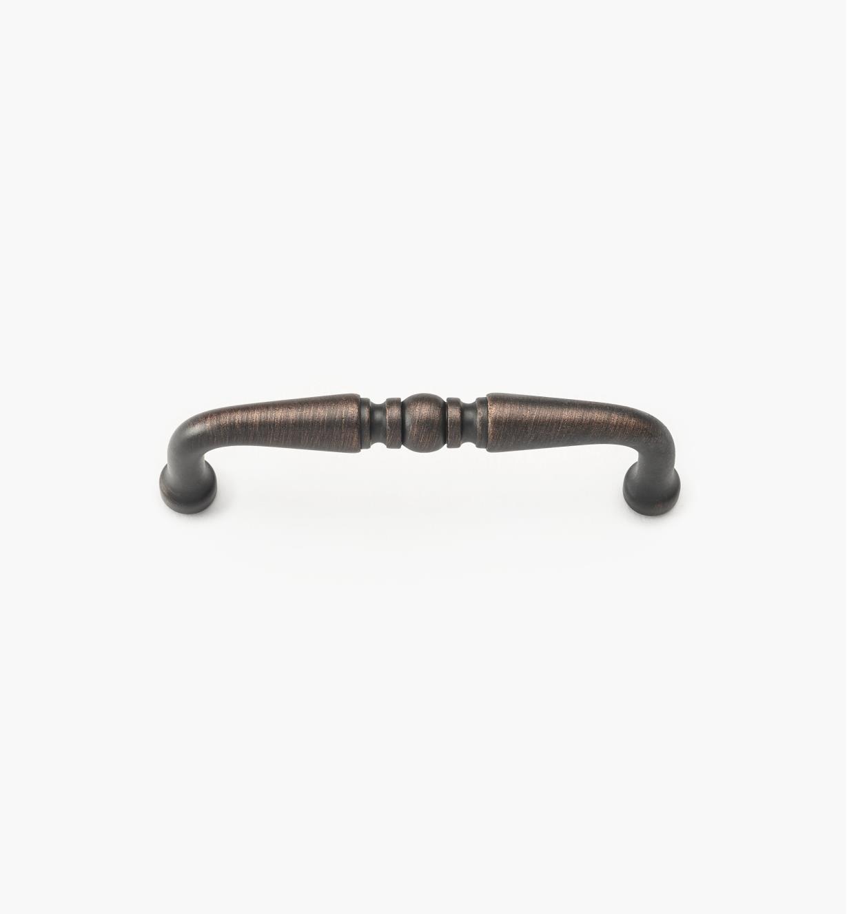 01W8081 - Poignée perlée de 3 po, série Vieux Bronze,  laiton coulé