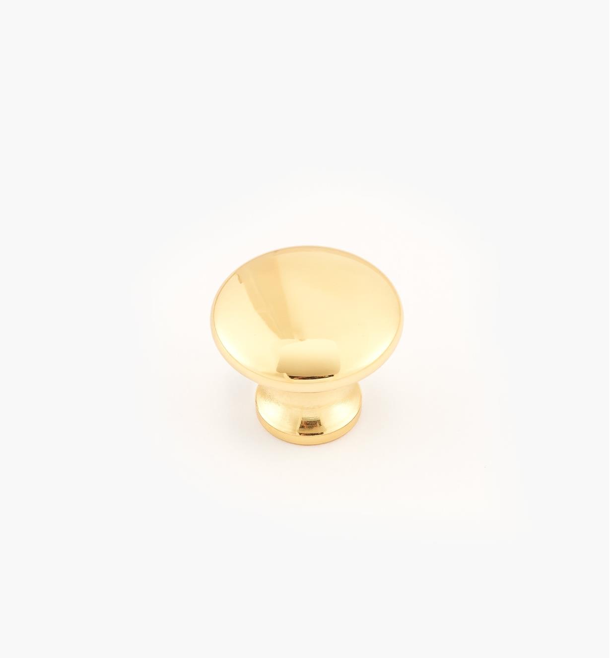 02W2709 - Polished Brass Suite - 3/4" x 5/8" Round Brass Knob