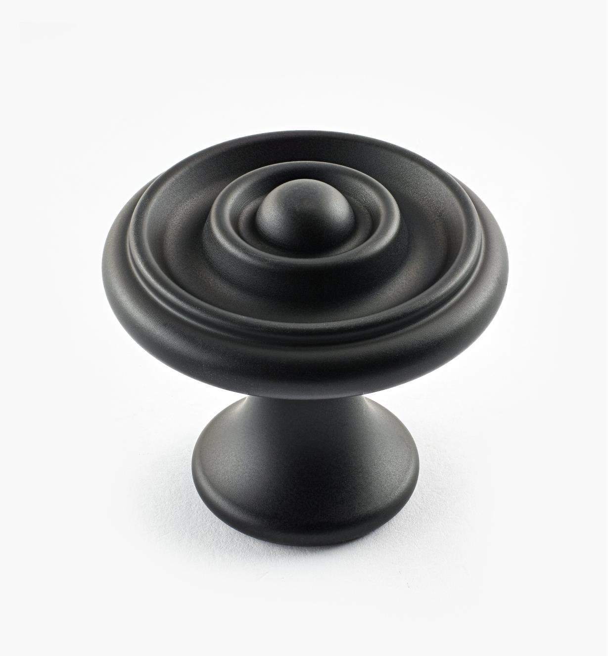 02W3242 - Oil-Rubbed Bronze Suite - 1 5/8" x 1 1/2" Turned Brass Raised Knob