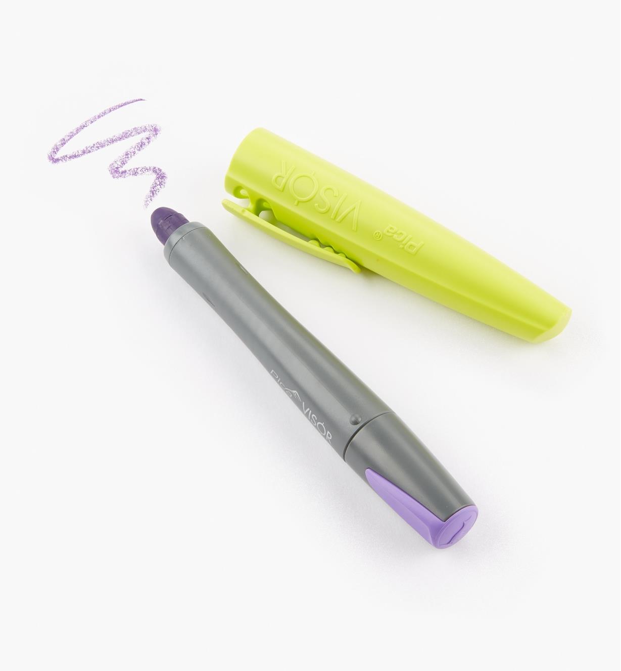 25K0475 - Pica-Visor Purple Dry-Erase Crayon, each