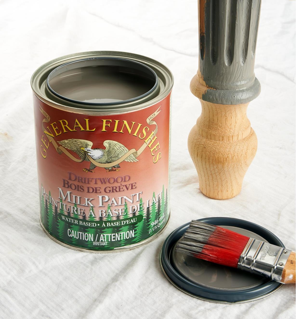 56Z1723 - Driftwood General Milk Paint, 1 qt.