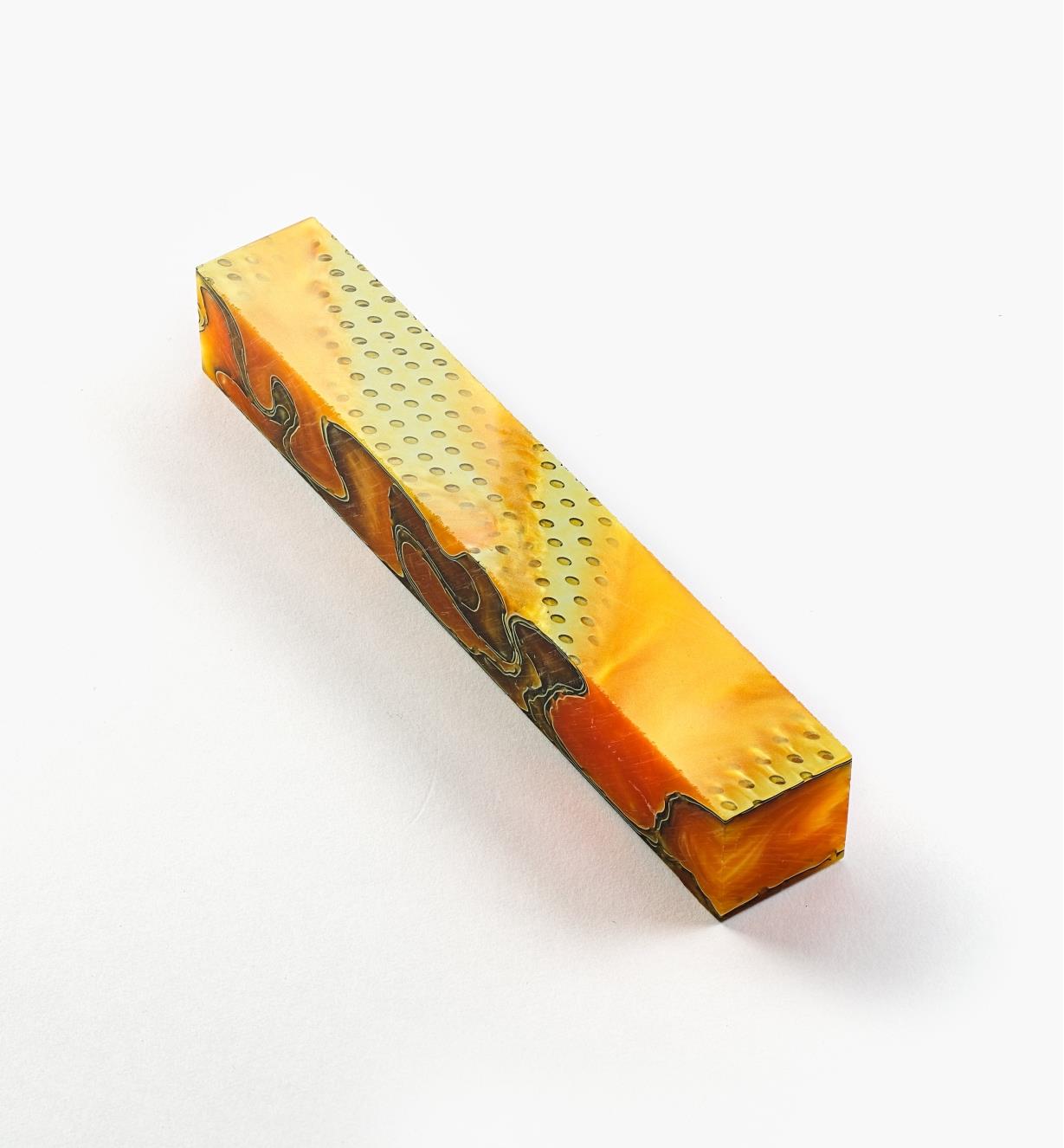 88K7960 - Carrelet de stylo en résine acrylique, tangerine maillé