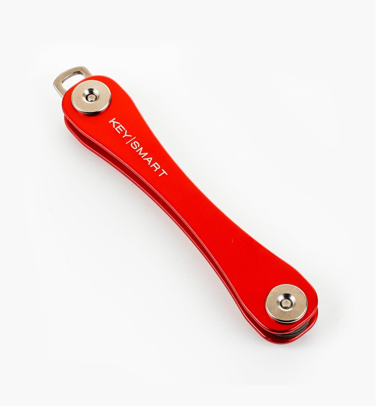 45K0752 - Porte-clés standard KeySmart, 8 clés, rouge