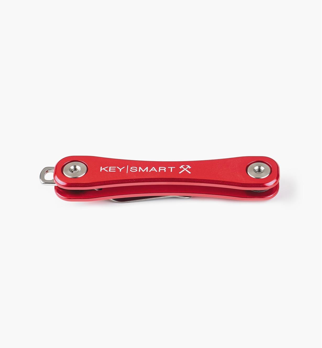 45K0762 - Porte-clés robuste KeySmart, 14 clés, rouge
