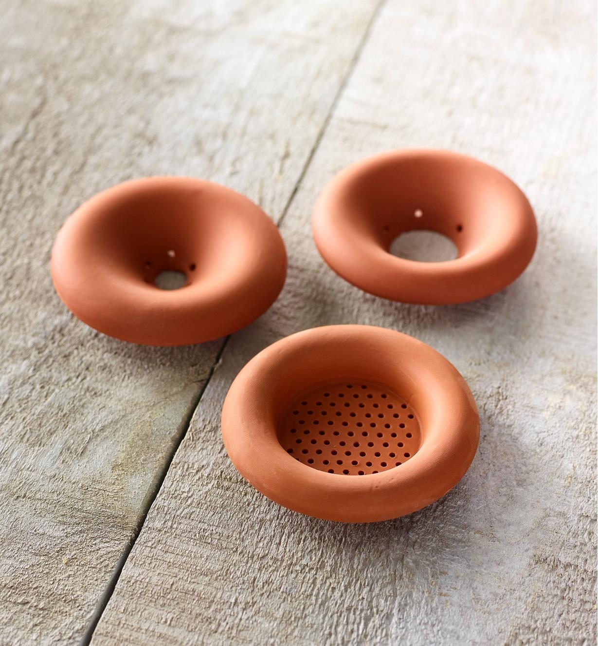 AA740 - Terra Cotta Seed Sprouters, set of 3