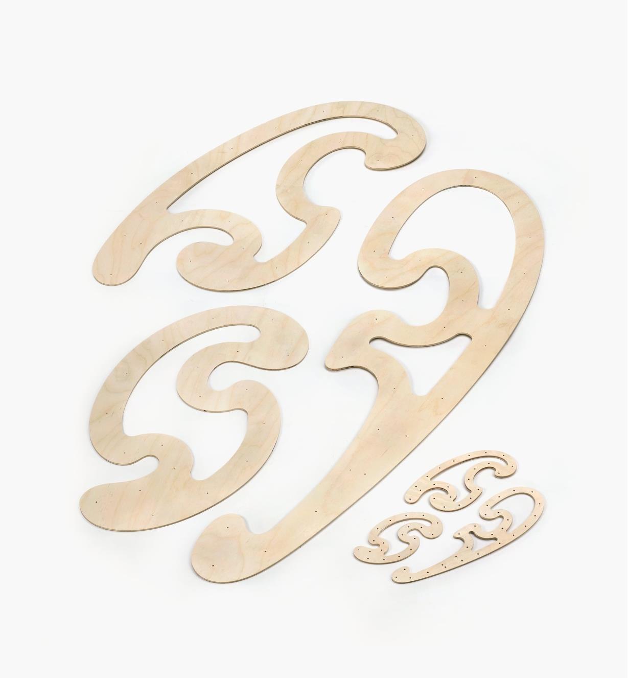 05N7805 - Set of 6 French Curves