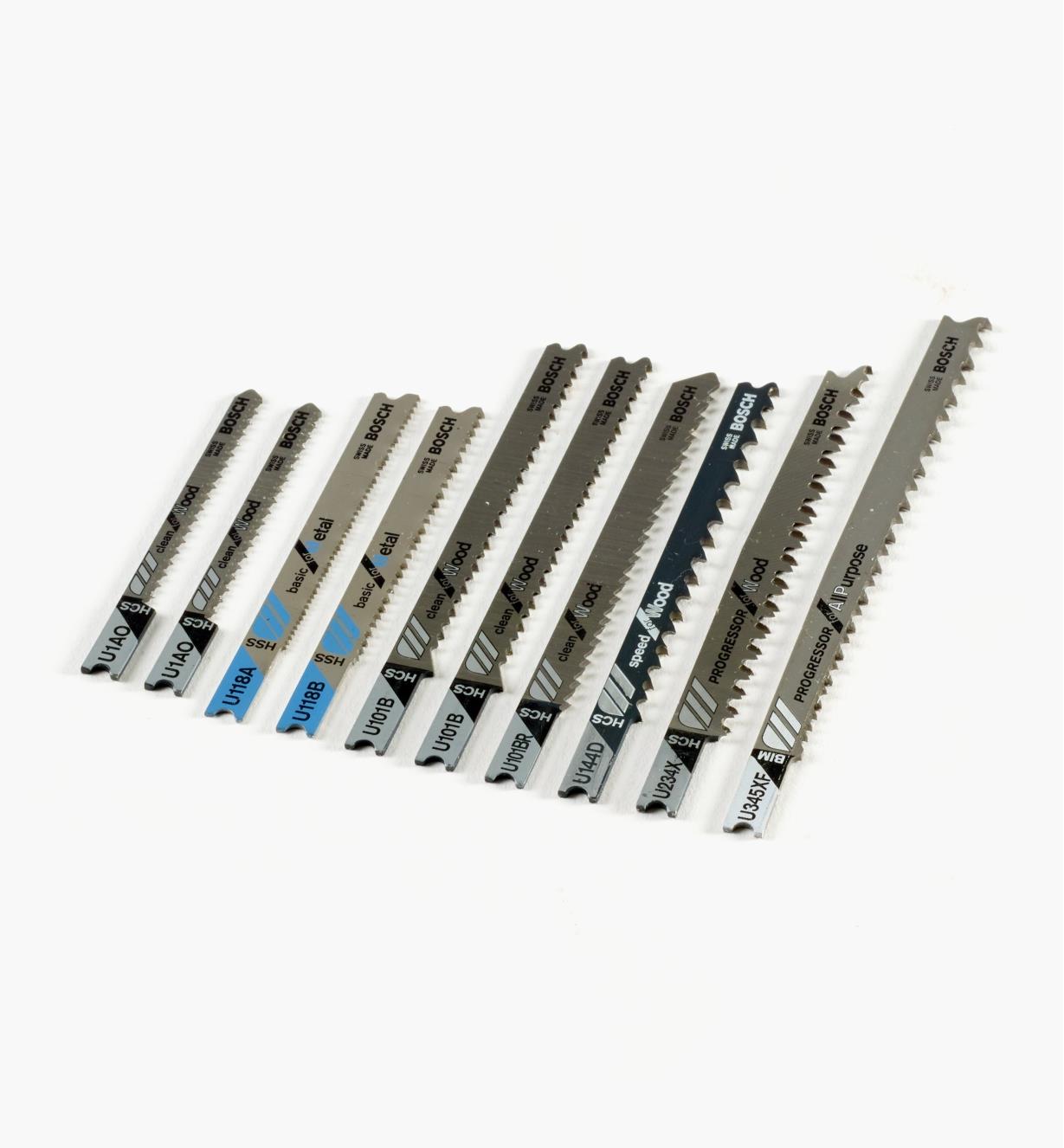 99W8740 - Bosch Jigsaw Blades, set of 10