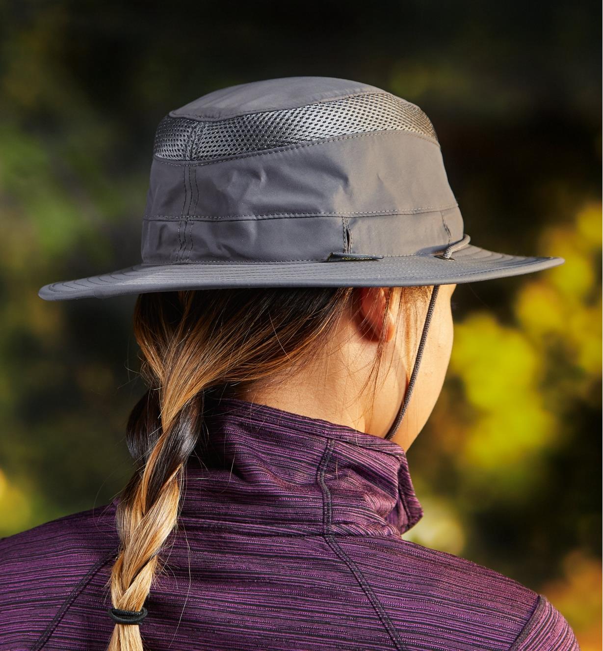 Back view of the classic travel hat
