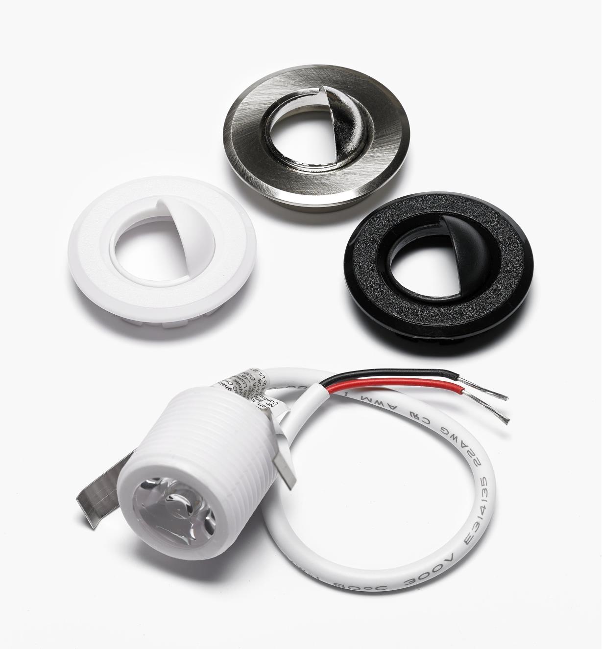 White Mini Recessed LED Light Kit