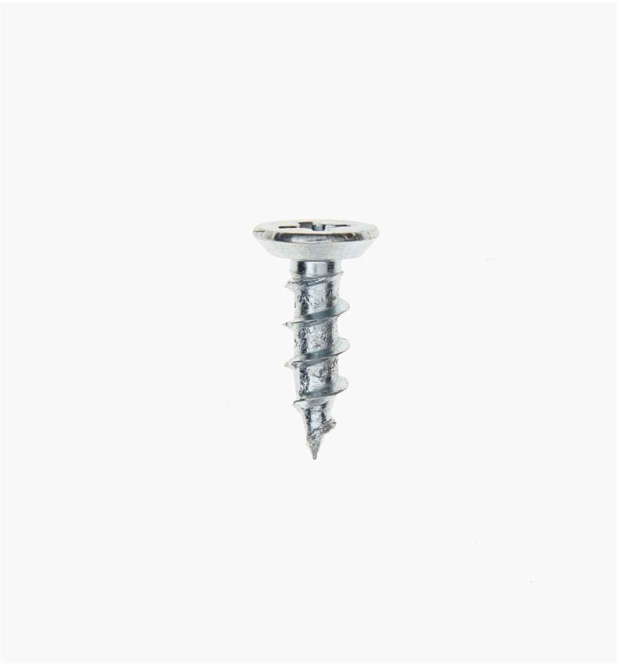 Side view of #6 × 1/2" Zinc-Plated Hinge Screw