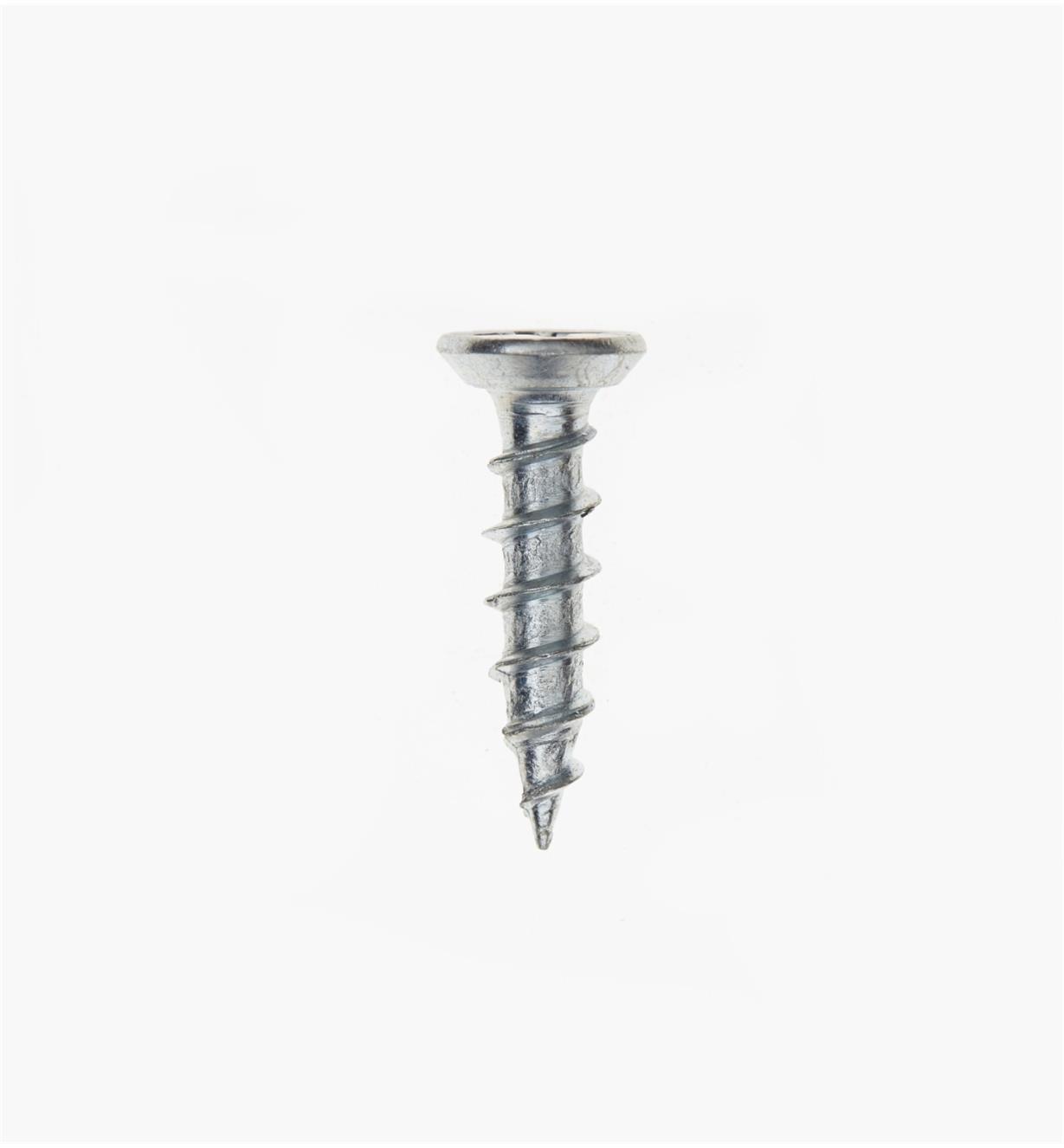 Side view of #6 × 5/8" Zinc-Plated Hinge Screw