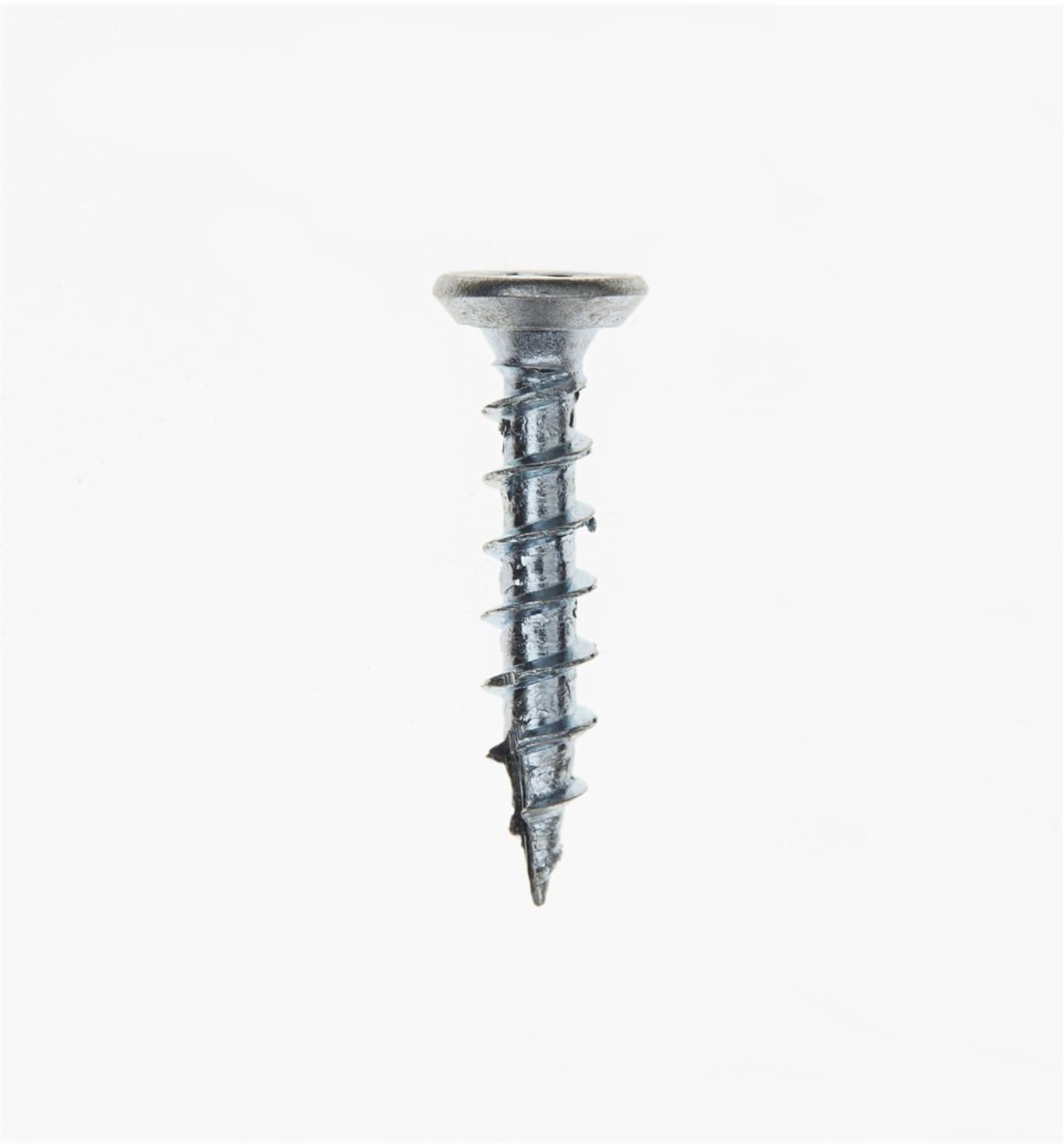 Side view of #6 × 3/4" Zinc-Plated Hinge Screw