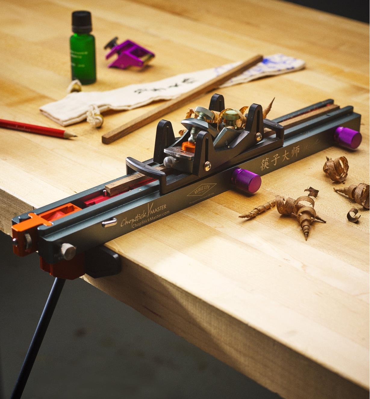 Bridge City Chopstick Master Kit on a workbench