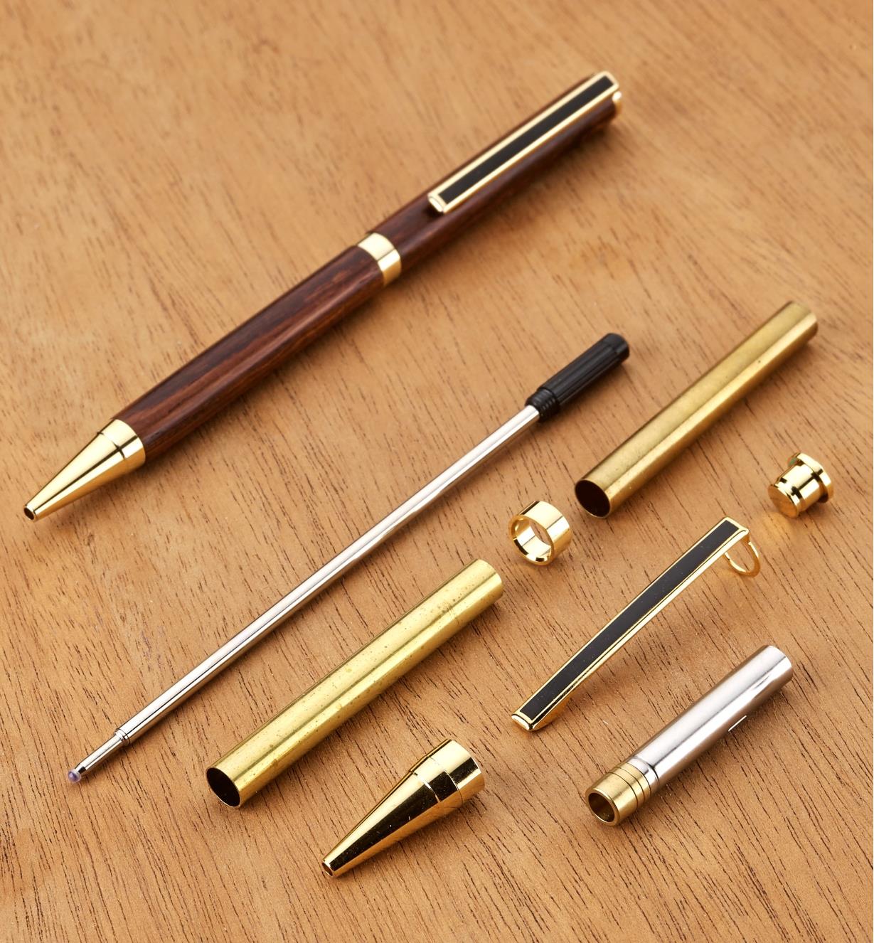 88K7710 - Slim Ballpoint Pen, Gold