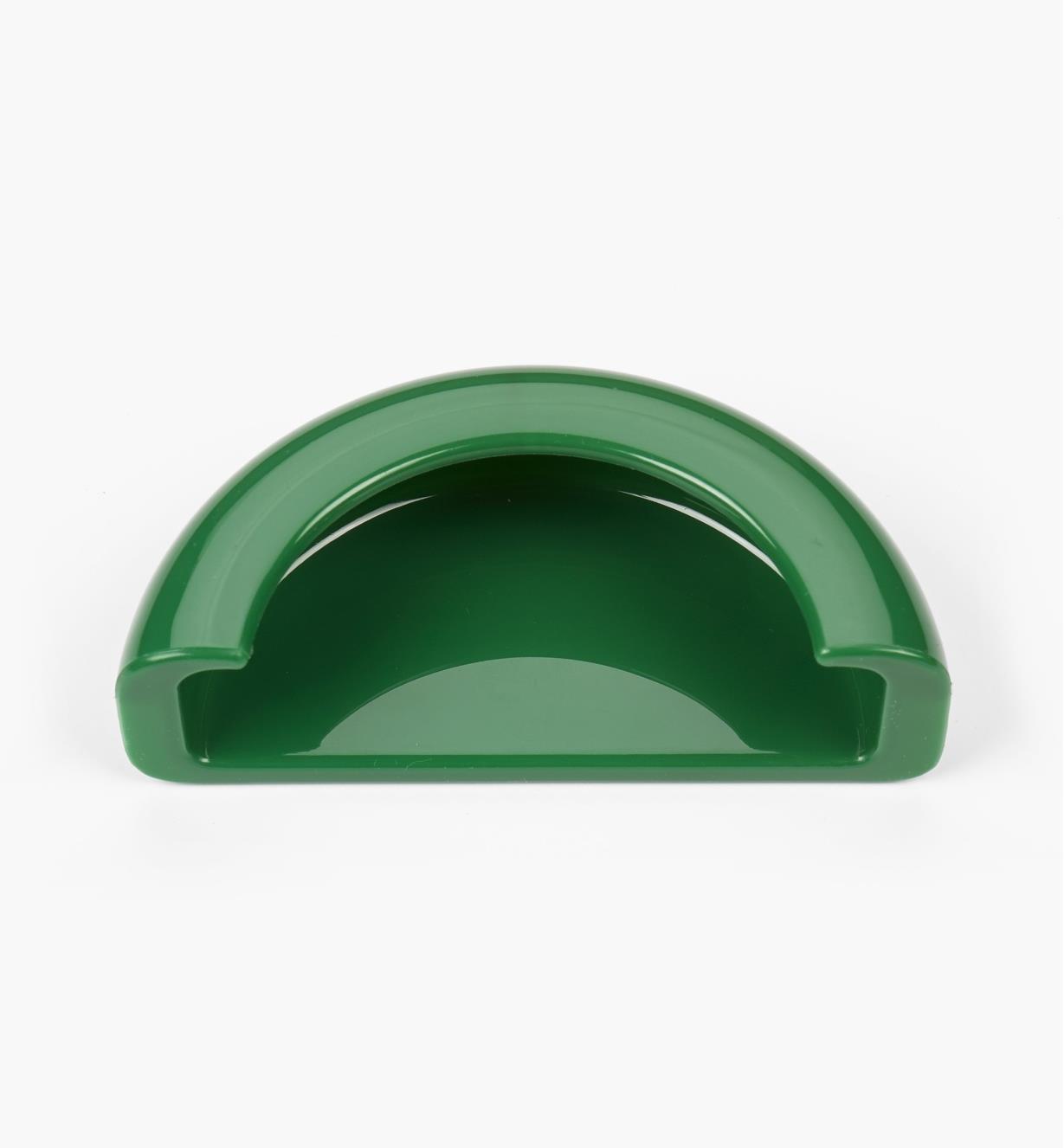 01W4138- Poignée demi-ronde encastrée, vert, 90 mm