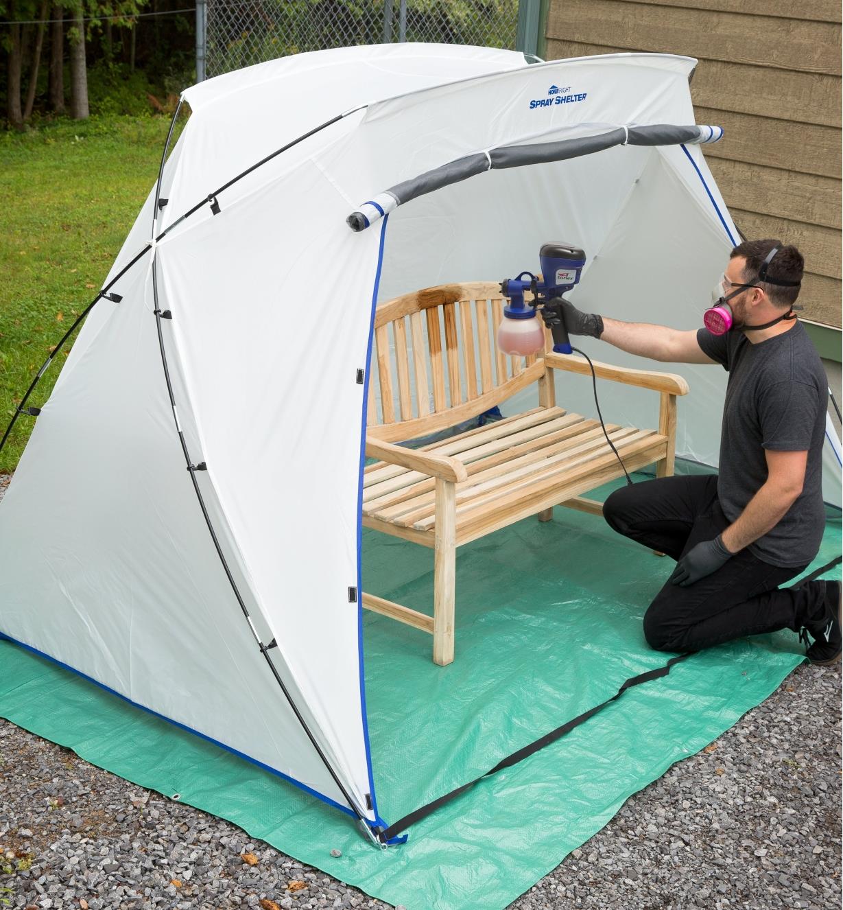 How to Use the HomeRight Air Flow Paint Shelter For Dust Free Projects 
