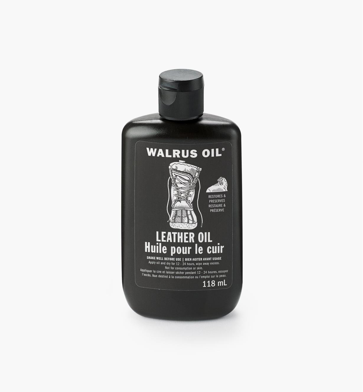 27K2930 - Walrus Oil Leather Oil, 4 oz (118ml)