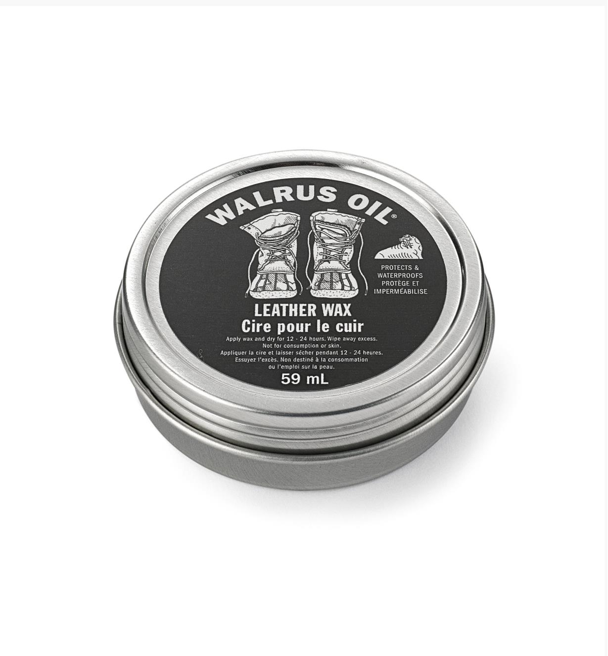 27K2931 - Walrus Oil Leather Wax, 2 oz (59ml)