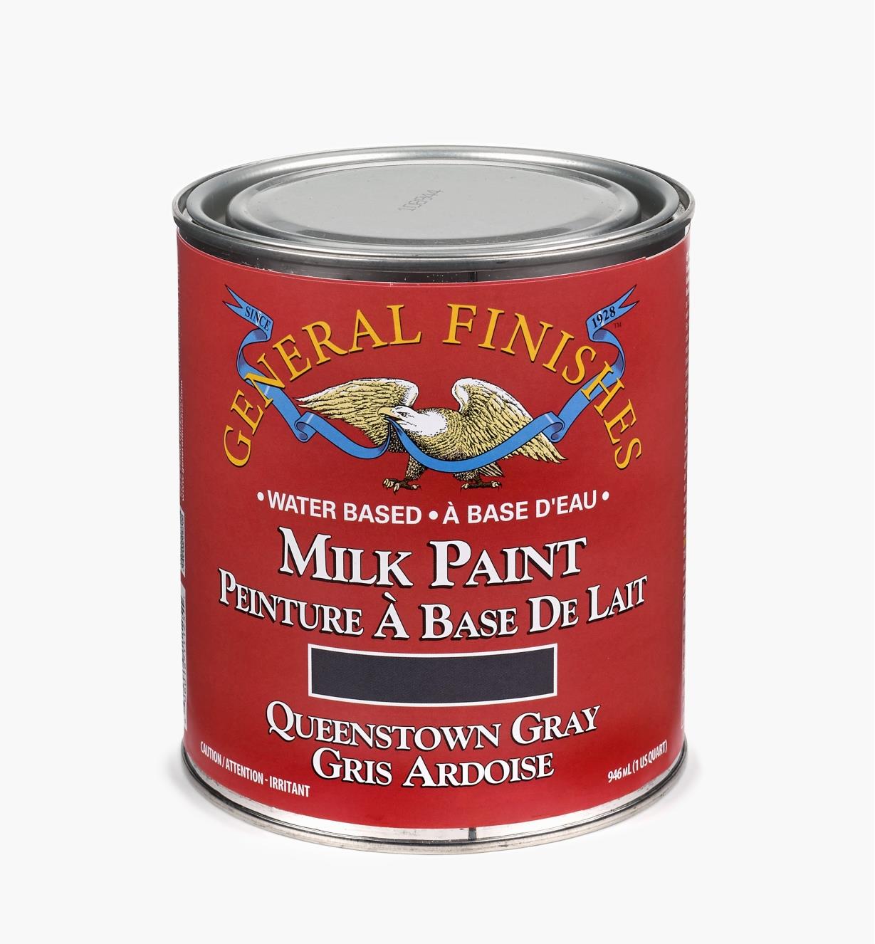 56Z1706 - Queenstown Grey General Milk Paint, 1 qt.