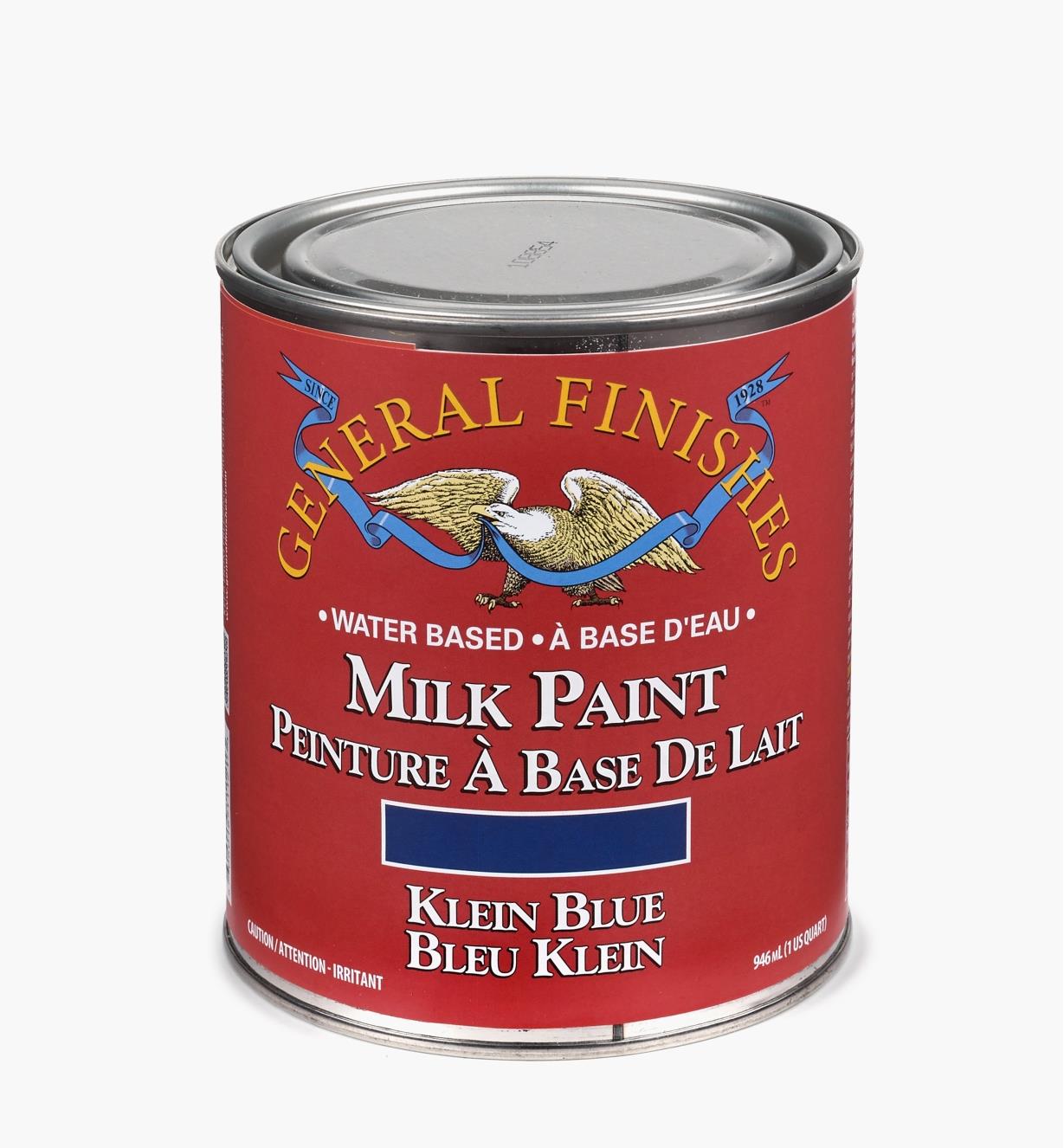 56Z1729 - Peinture de lait General, bleu Klein, la pinte