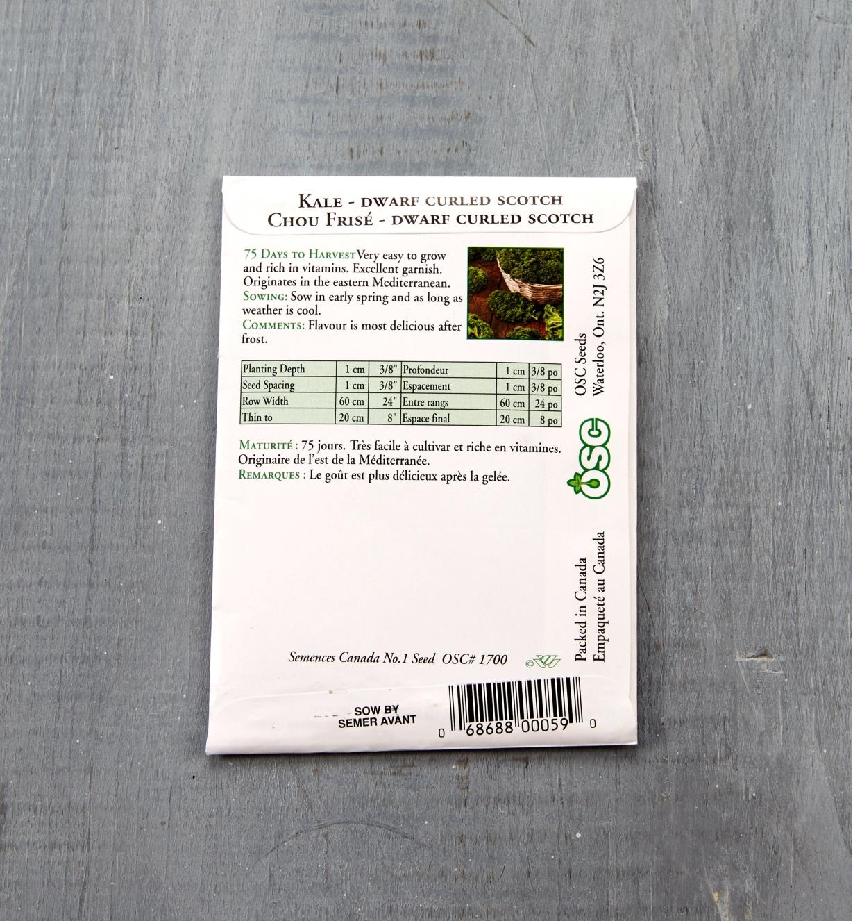 SD145 - Kale, Dwarf Curled Scotch